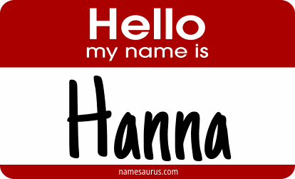Hello my name is Hanna png download