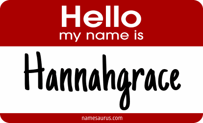 Hello my name is Hannahgrace png download