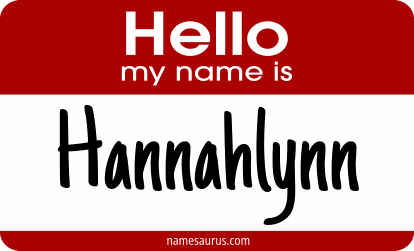 Hello my name is Hannahlynn png download