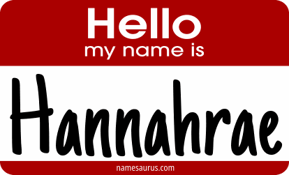 Hello my name is Hannahrae png download
