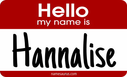 Hello my name is Hannalise png download