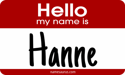 Hello my name is Hanne png download