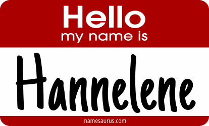 Hello my name is Hannelene png download