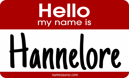 Hello my name is Hannelore png download