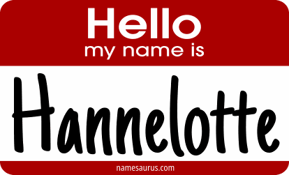 Hello my name is Hannelotte png download