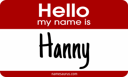 Hello my name is Hanny png download