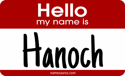 Hello my name is Hanoch png download