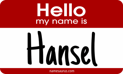 Hello my name is Hansel png download