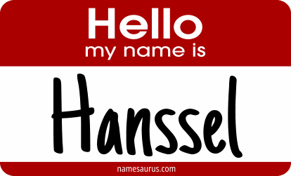 Hello my name is Hanssel png download