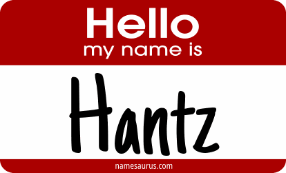 Hello my name is Hantz png download