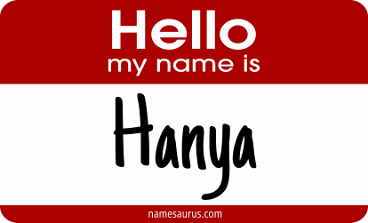 Hello my name is Hanya png download