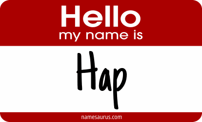 Hello my name is Hap png download