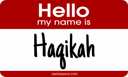 Hello my name is Haqikah png download