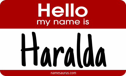 Hello my name is Haralda png download
