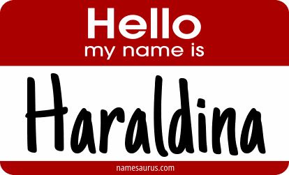 Hello my name is Haraldina png download
