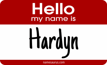 Hello my name is Hardyn png download