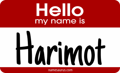 Hello my name is Harimot png download