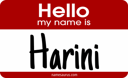 Hello my name is Harini png download