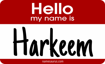 Hello my name is Harkeem png download