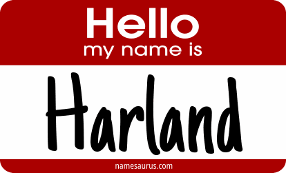 Hello my name is Harland png download