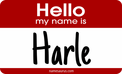 Hello my name is Harle png download