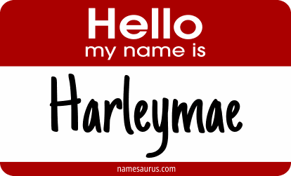 Hello my name is Harleymae png download