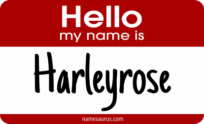 Hello my name is Harleyrose png download