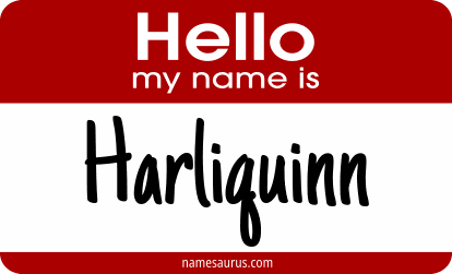 Hello my name is Harliquinn png download