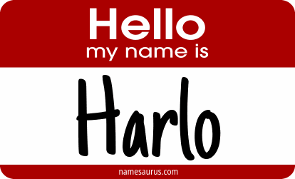 Hello my name is Harlo png download