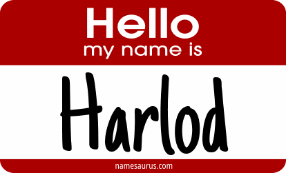 Hello my name is Harlod png download