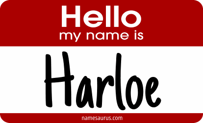 Hello my name is Harloe png download