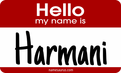 Hello my name is Harmani png download