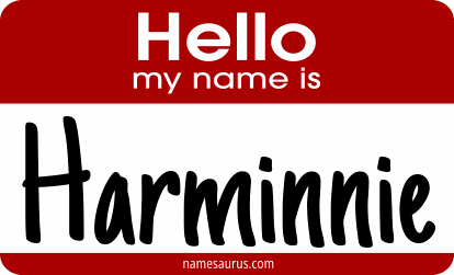 Hello my name is Harminnie png download