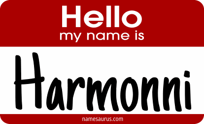 Hello my name is Harmonni png download