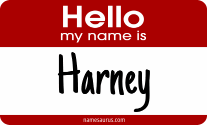 Hello my name is Harney png download
