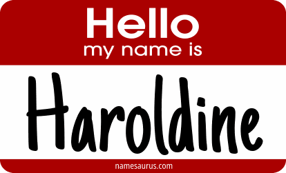 Hello my name is Haroldine png download