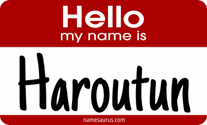 Hello my name is Haroutun png download