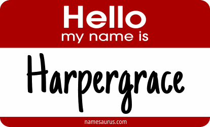 Hello my name is Harpergrace png download