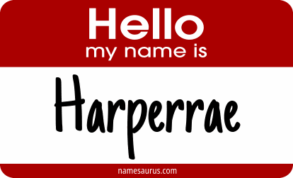 Hello my name is Harperrae png download
