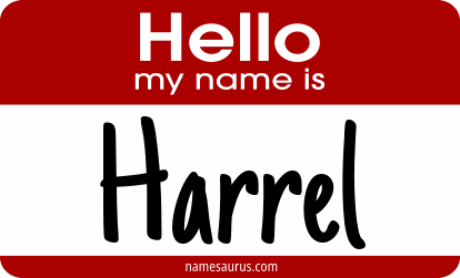 Hello my name is Harrel png download