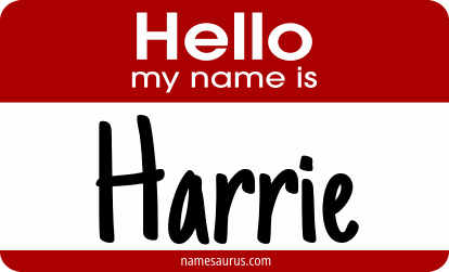 Hello my name is Harrie png download