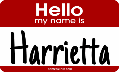 Hello my name is Harrietta png download
