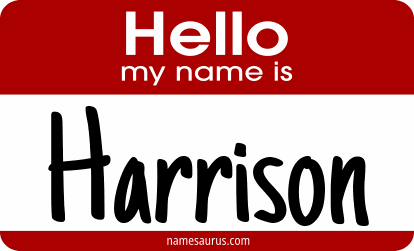 Hello my name is Harrison png download