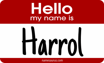 Hello my name is Harrol png download