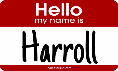 Hello my name is Harroll png download
