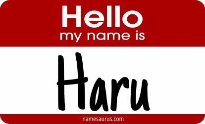 Hello my name is Haru png download