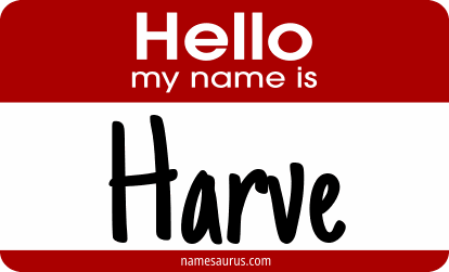 Hello my name is Harve png download