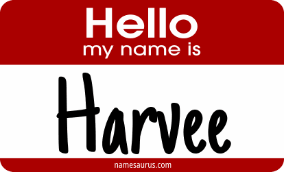 Hello my name is Harvee png download