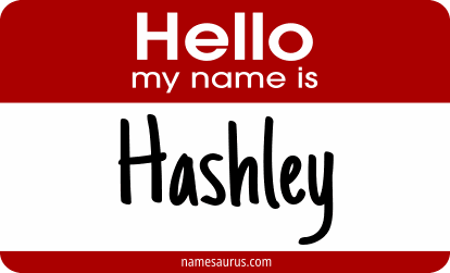 Hello my name is Hashley png download