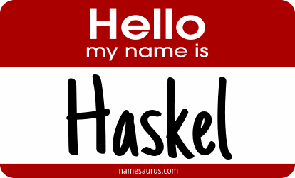 Hello my name is Haskel png download